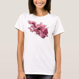 Crisp Pink ABSTRACT ART Graphic Tee