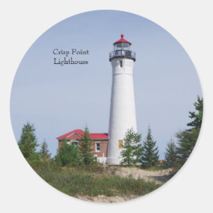 Crisp Point Lighthouse & building sticker
