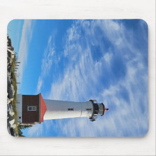 Crisp Point Lighthouse Mouse Pad