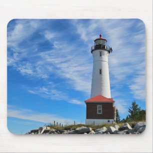 Crisp Point Lighthouse Mouse Pad