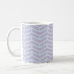 Crisp Sharp Opposing Arrows Chevron Powder Pastels Coffee Mug