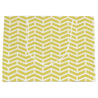 Crisp Sharp Opposing Arrows Chevron Yellow White