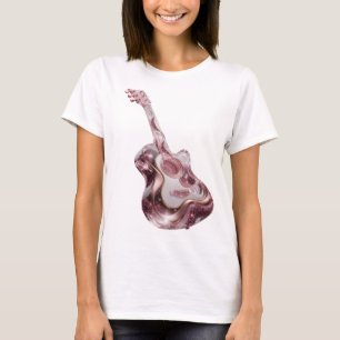 Crisp Silver ABSTRACT ART Graphic Design T-Shirt
