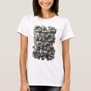 Crisp Silver GLAMOROUS Quote Design T-Shirt