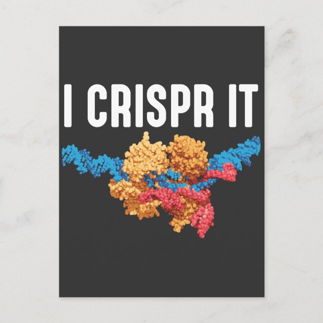 Crispr DNA organisms Science Biology Teacher Postcard (Front)