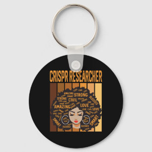 Crispr Researcher Powerful Black History Month Bla Key Ring