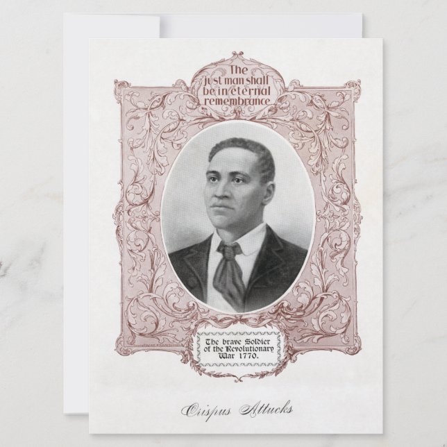 Crispus Attucks: Martyr of American Revolution (Front)