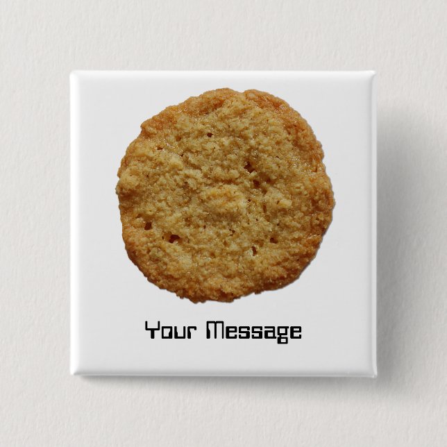 Crispy Baked Cookie Badge Name Tag (Front)