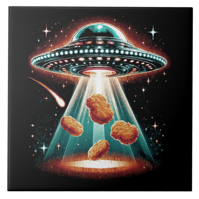 Crispy Chicken Nugget  Ceramic Tile (Front)