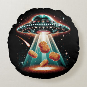 Crispy Chicken Nugget Round Cushion