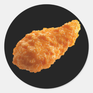 Crispy Chicken Tender Funny Food Nuggets Lover _1 Classic Round Sticker