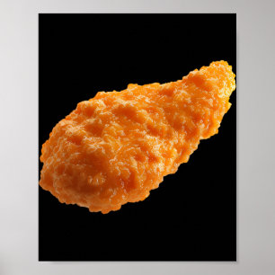 Crispy Chicken Tender Funny Food Nuggets Lover _1 Poster