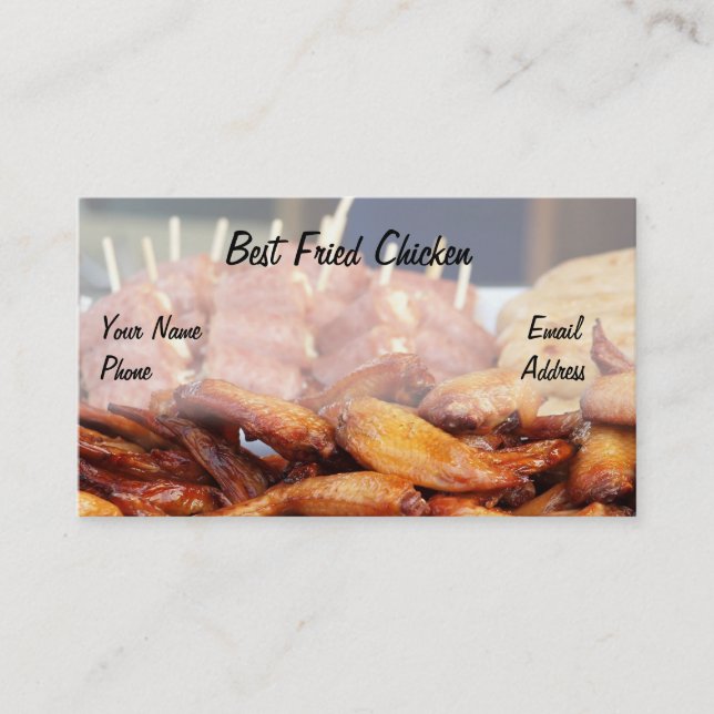 Crispy Fried Chicken Business Card (Front)
