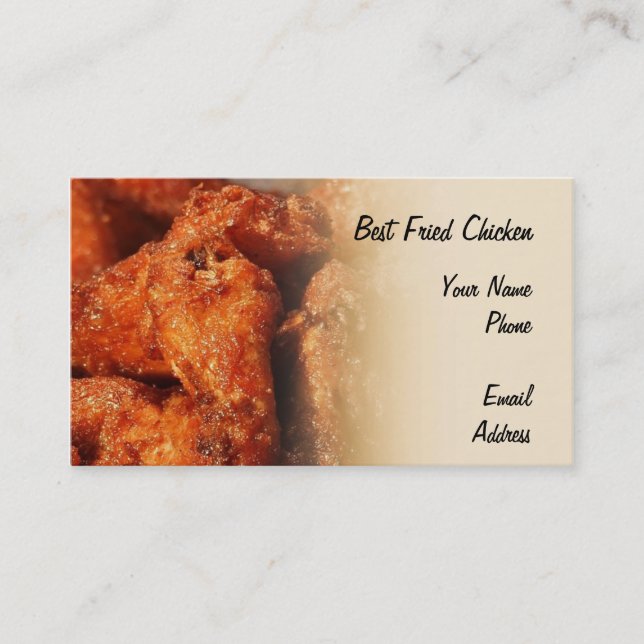Crispy Fried Chicken Business Card (Front)