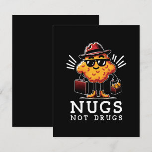 Crispy Nugs Not Drugs Enclosure Card