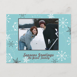 Crispy Snowflakes Holiday Postcard