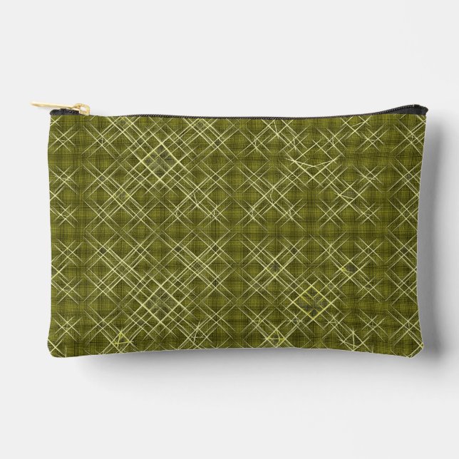 Crisscross Elegance Accessory Pouch (Front)