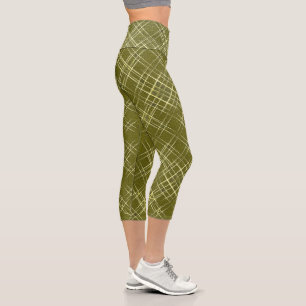 Crisscross Elegance Capri Leggings