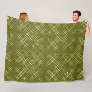 Crisscross Elegance Fleece Blanket