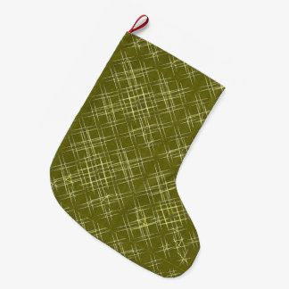 Crisscross Elegance Large Christmas Stocking