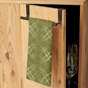 Crisscross Elegance Tea Towel