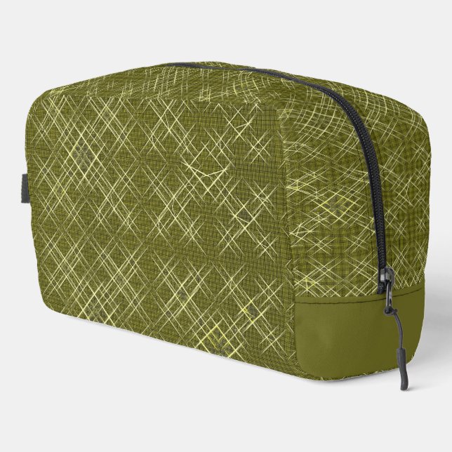 Crisscross Elegance Toiletry Bag (Right Corner)