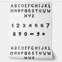 Crisscross Numbers | Bold Black Digits Art