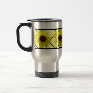 Crisscross Sunflower Travel Mug