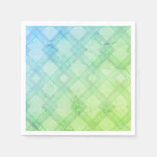 Crisscrossed Happy Green & blue, yellow Checks Th Napkin