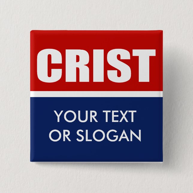 CRIST 2012 15 CM SQUARE BADGE (Front)