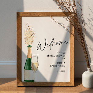 CRISTAL Bridal Shower Welcome Sign - Foam Board