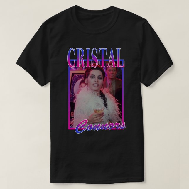 Cristal Connors Showgirls Tribute Sticker T-Shirt (Design Front)