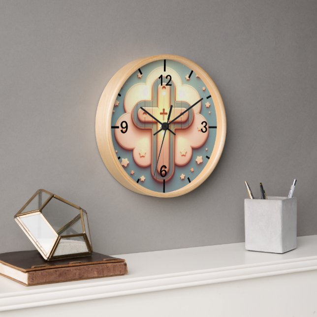 Cristian Cross Wall  Clock (Office)