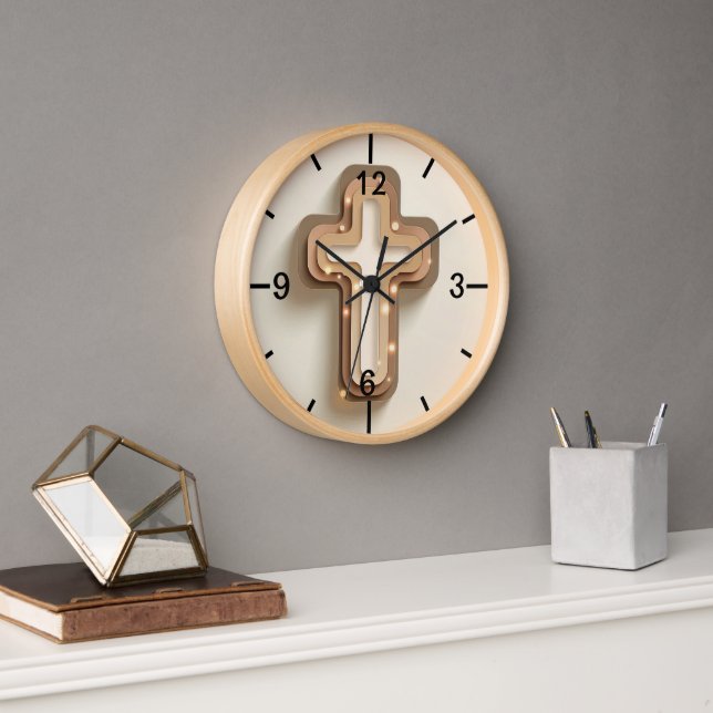 Cristian Light Cross  Clock (Office)