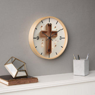 Cristian Light Cross wall Clock