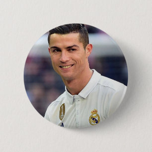 Cristiano Ronaldo Brooch 6 Cm Round Badge