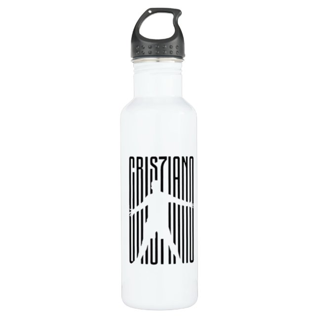 Cristiano Ronaldo CR7 Silhouette Design 710 Ml Water Bottle (Front)