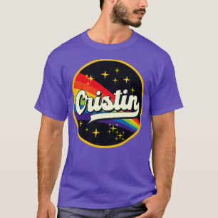 Cristin Rainbow In Space Vintage Style T-Shirt