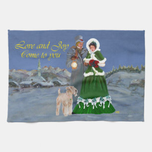 Cristmas Carols Tea Towel
