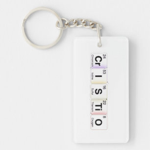 Cristo Elementos Químicos Key Ring