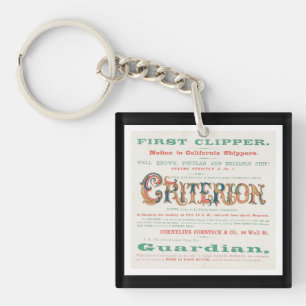 Criterion Clipper Sailing  Key Ring