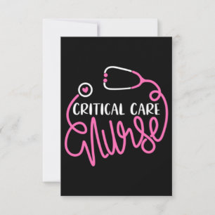 Critical Care Nurse Logo RN Critical Care Nursing Card