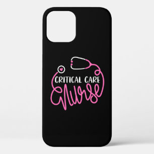 Critical Care Nurse Logo RN Critical Care Nursing iPhone 12 Pro Case