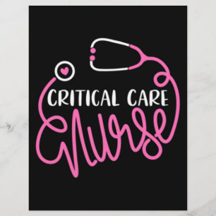 Critical Care Nurse Logo RN Critical Care Nursing Custom Letterhead