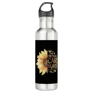 Critical Care Nurse Shirt, ICU Nurse Gift, 710 Ml Water Bottle
