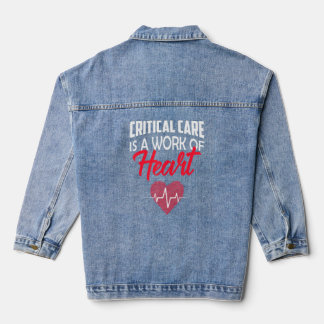 Critical Care Nursing Appreciation  Critical Care  Denim Jacket
