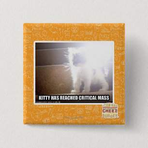 Critical Mass Kitty 15 Cm Square Badge