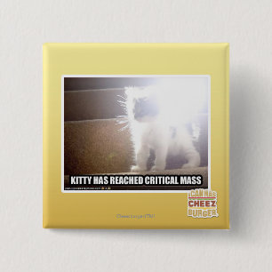 Critical Mass Kitty 15 Cm Square Badge