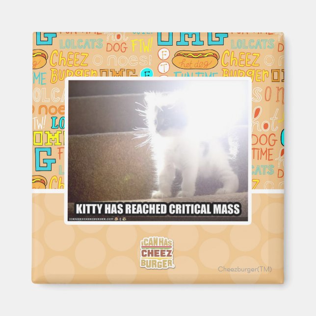 Critical Mass Kitty Magnet (Front)