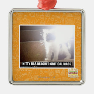 Critical Mass Kitty Metal Ornament